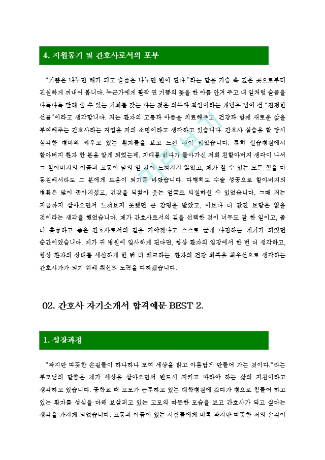 [간호사자기소개서7편] 최신 간호사.hwp